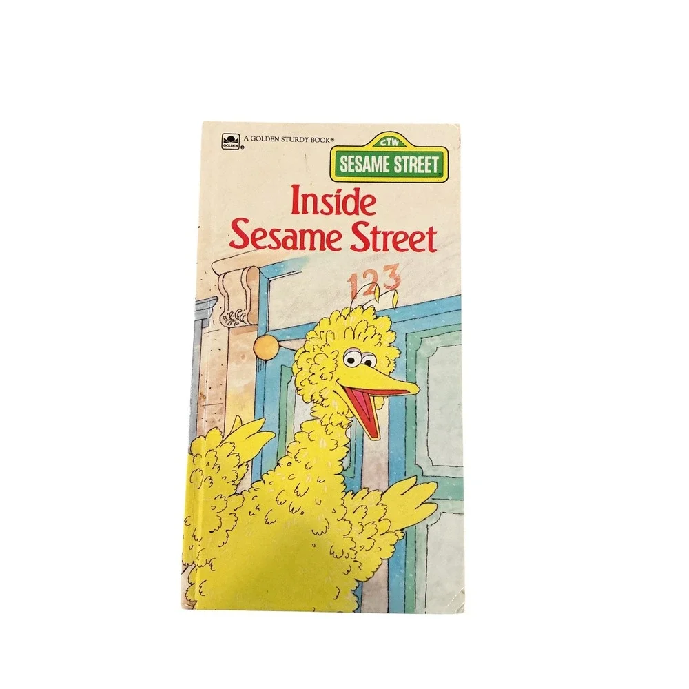 Inside Sesame Street A Golden Sturdy Book Big Bird Vintage 1986 0-307-12142-9